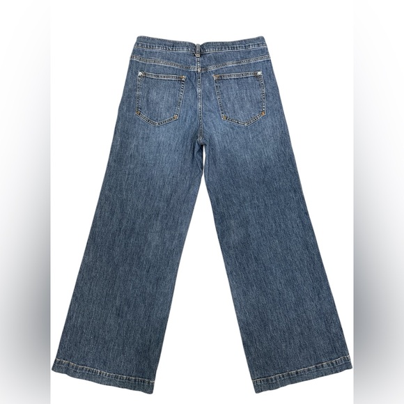 Pilcro Blue Wide Leg Jeans - Picture 2 of 13